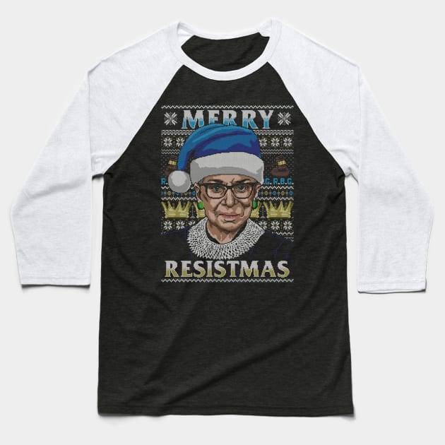 Merry Resistmas Baseball T-Shirt by CoDDesigns